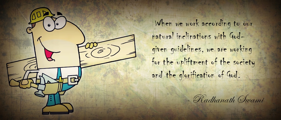 Radhanath Swami on Work according to our qualitits