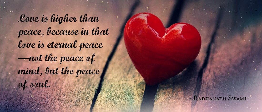 Radhanath Swami on Love and peace