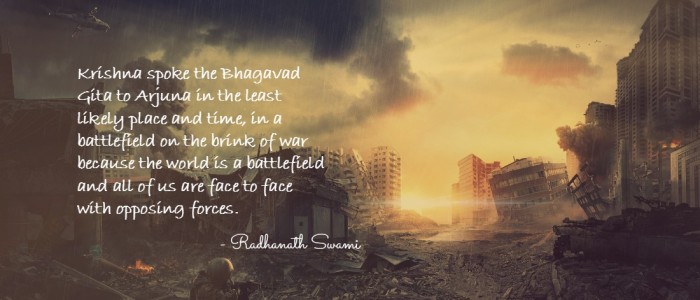 Radhanath Swami on Gospel on battlefield