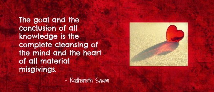 Radhanath Swami on Purpose of knowledge